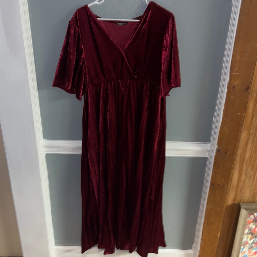 Long burgundy/ wine formal dress